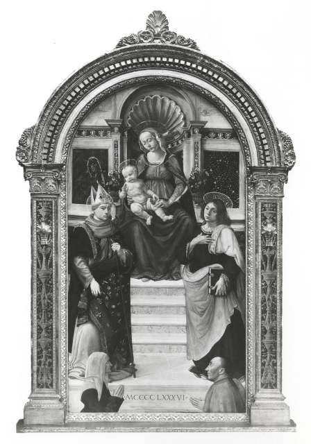 Saint Louis Art Museum — Madonna and Child with SS. Louis of Toulouse, John and Donors, by Bartolomeo di Giovanni — insieme